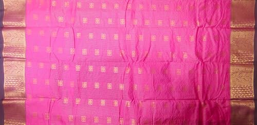 Image of VFCollections Women's Kanchipuram Silk Pure Pattu Sarees With Blouse