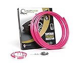 AlloyGator Pink Rim Protector for Car Wheels (Fits 12-24' Wheel Diameter) - Pack of 4 Premium Alloy Wheel Protector to Avoid Scratches & Scuffs - Adhesive Free Curb Rash Rim Protectors