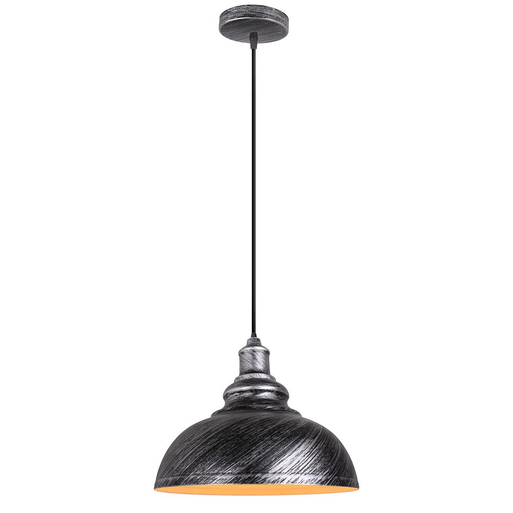 Plafonnier Lampe suspendue américaine E27 réglable en fer noir
