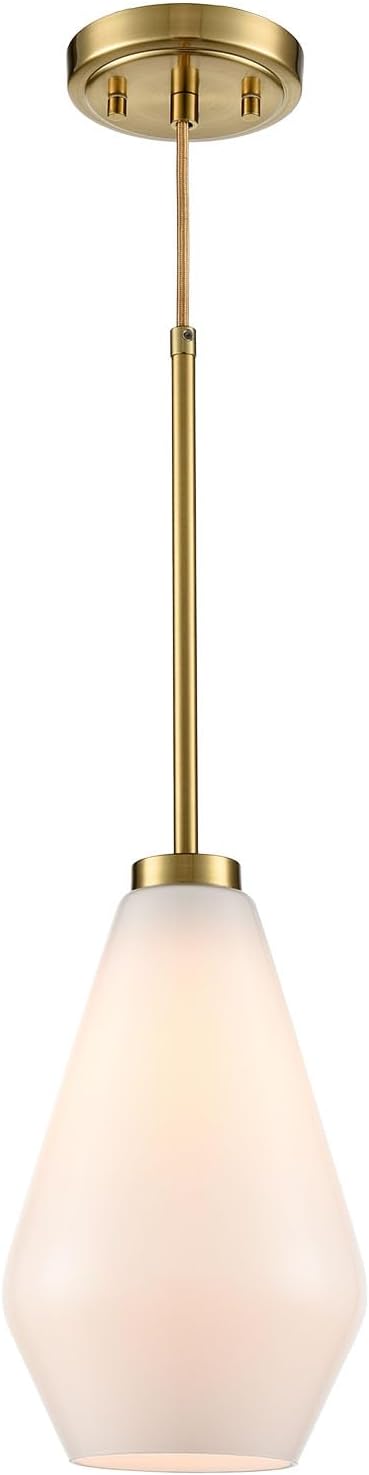 HYDELITE Brass Pendant Lights Kitchen Island Gold Pendant Light Fixture for D...