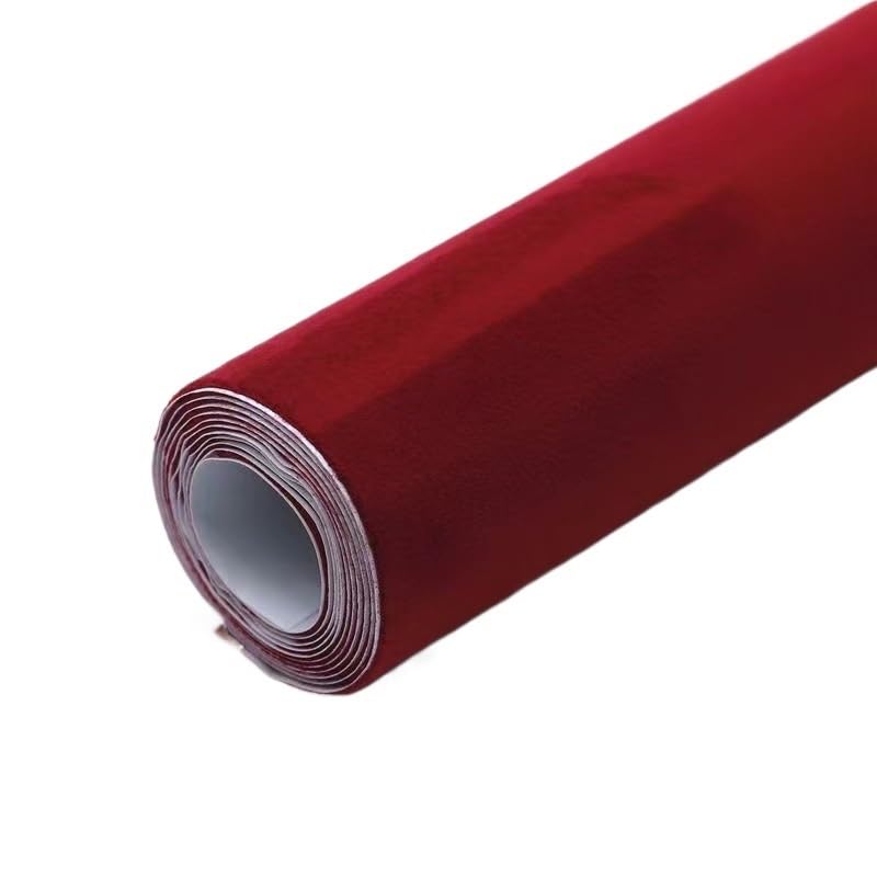 Tissu ciel de toit voiture bordeaux idéal pour vos projets de bricolage et d'ameublement collant