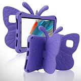 FunnyWin Onn 8 inch 8" 100135923 Gen 4 Butterfly Kid Tablet Case with Kickstand Light EVA Full Boby Drop Protective Rugged Shockproof Kid Pro Cover for Girl Kids Gift (Purple)