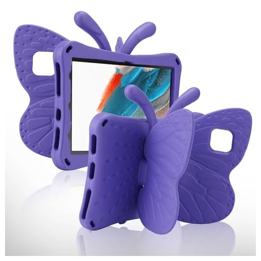 FW Capa para Samsung Tab A9 infantil, capa borboleta para Samsung Tab A9 8,7 com suporte leve EVA Full Boby proteção contra quedas resistente à prova de choque infantil Pro capa para tablet infantil