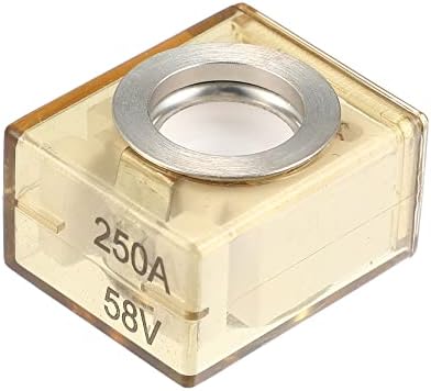 Terminal Mount Fuse Block Kit 58V With Single Stud 5/16" M8 Marine Rated Battery Fuse And Waterproof Cap For Boat Truck Rv
