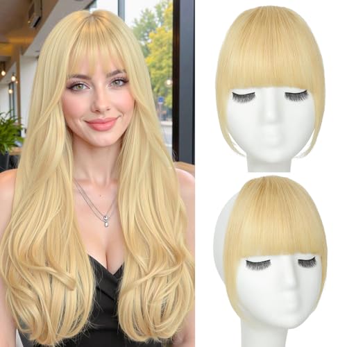 French Bangs Hair Clip, 100% Real Human Hair Clip In