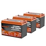 Enjoybot LiFePO4 Battery 12V 100AH Lithium Battery, Built-in 100A BMS Low Temperature Cut Off Lithiu