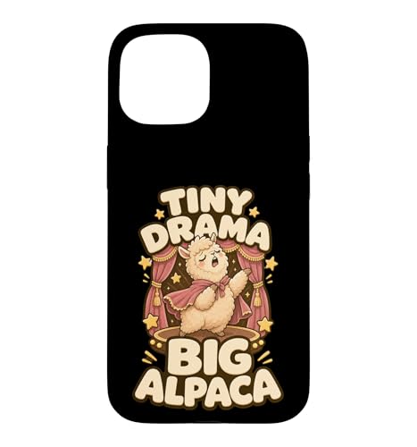 Tiny Drama Big Alpaca �������[���A �X�}�z�P�[�X iPhone 15 �p