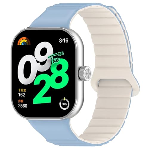 Correa magnética de silicona para Redmi Watch 4 y Xiaomi Smart Band 8 Pro