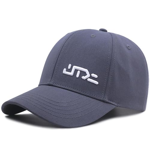 Gorra de béisbol XXL de gran tamaño, gorra de camionero grande a la moda, transpirable, para papá, 60-65 cm, Gris, talla única