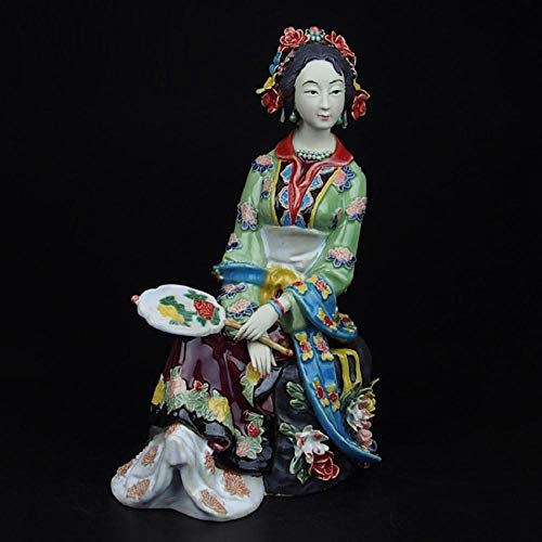 Figurine chinoise en céramique, art de vivre et décoration zen pour patio et pelouse