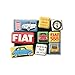 Nostalgic-Art Set di Magneti Vintage Fiat 500 – Since 1957 – Idea Regalo per Amanti di Auto, Decorazione del Frigorifero, Design nostalgico, 9 Pezzi