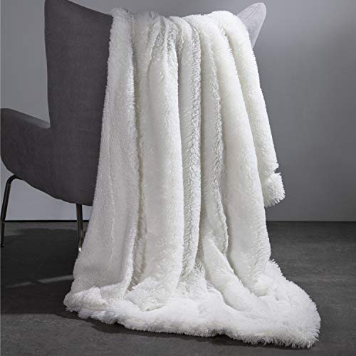 Bedsure Faux Fur Reversible Tie-dye Sherpa Twin Size Shaggy Blanket Throw for Sofa