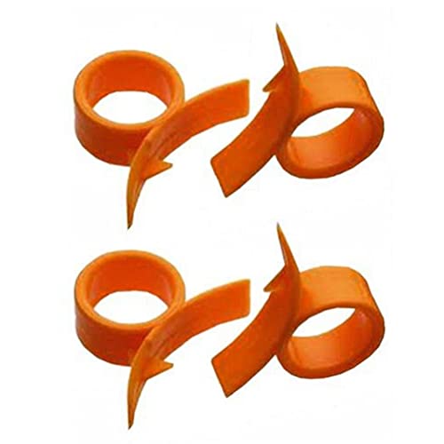 4pcs Orange Peelers Plastic Round Citrus Peel Remove Tool Fruit Skin Slicer for Lemon Shaddock