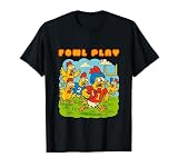 Fowl Play - Divertidos pollos jugando fútbol broma Camiseta