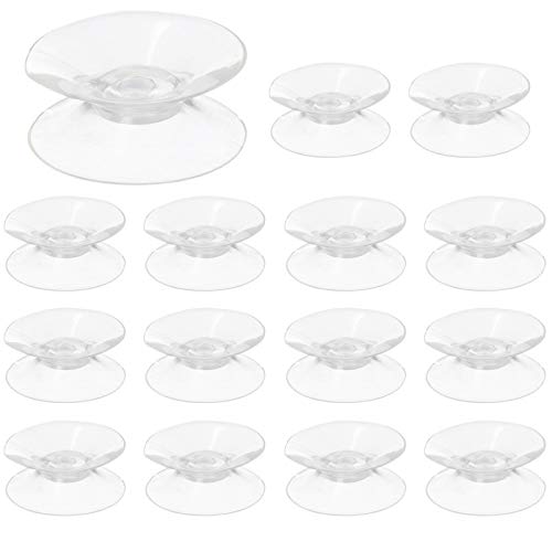 🔥 Crazy Deals Luckycivia 50Pcs Double Sided Suction Cup, Suction Cups Without Hooks Sucker Pads for Glass Plastic, Transparent Glass Hooks Pad,30mm