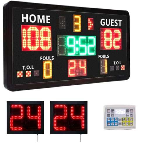 Set Marcador de Baloncesto con Reloj de Disparo miniatura 1
