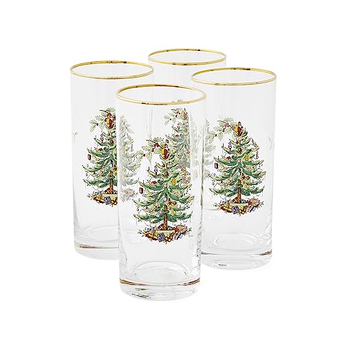 Spode – Vaso de Tubo Cristal, Multicolor, Cristal, Multicolor, Set de 4