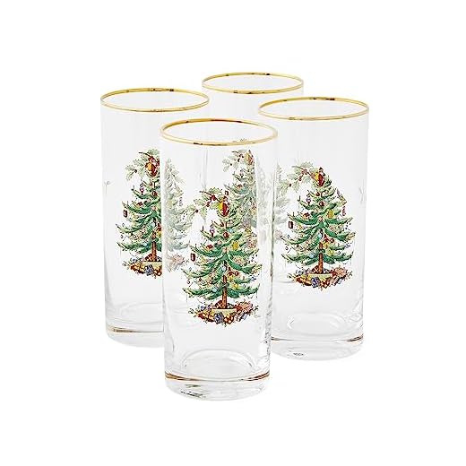 Spode – Vaso de Tubo Cristal, Multicolor, Cristal, Multicolor, Set de 4