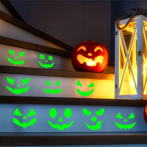 Glow In The Dark Scary Devil Smiley Halloween Wall Decals Wall Stickers Peel And Stick Removable Decal Stick Diy Wall Art Murals For Bedroom Living Room Wall Decaoration #TOP5