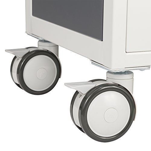 Learniture Profile Series Double-Wide Mobile Classroom Storage Cart with 8 Large Bins, LNT-GNO3041-PKAL-SO