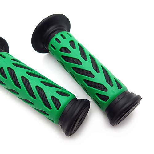 Httmt Xh4066- Atv Watercraft Web Gel Hand Grips Green Compatible With Quad Kawasaki Polaris Seadoo Recon Rincon Brute Force Prairie Atv Bruin Grizzly Kodiak(7/8 Inches Both Side) #TOP5