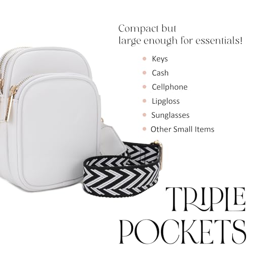 Image of Mali+Lili, Josie Triple Zip Crossbody Bag