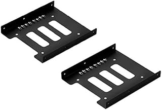 (Pack of 2) 2.5'' to 3.5'' Metal SSD HDD Mounting Frames Kits Mount Kit Hard Disk Drive Holder Dock < Screws included >=