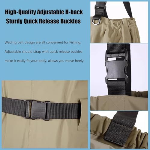 Vadeadores de pecho para pesca gris talla 11 pantalon impermeable caza ajustable 6