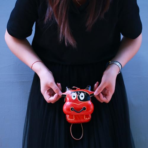 1 Pcs Leather Zipper Coin Purse Cute Cow Shaped Wallet, Wrist Bag,Hand Bag,Coin Organizer, Change Holder,Card Case, Mini Leather Zipper Storage Bag for Women4