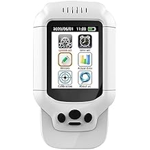 Gas Leak Detector Portable Ozone Meter O3 Detector 0-5ppm Range O3 Tester Monitor Air Quality Detector TVOC PM2.5 Analyzer Sensor Gas Detector