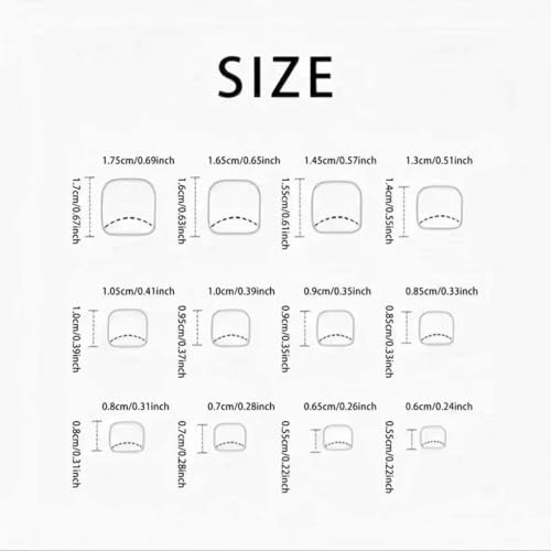 Image of Black Press on Nails French Tip Fake Nails with Rhinestone Design Glossy Full Cover Glue on Nails Short Square False Nail Artificial Acrylic Stick on Nail for Women Giels Manicure 24Pcs