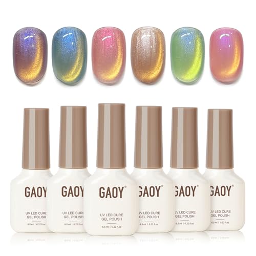 GAOY Glitter Cat Eye Gel Nail Polish Kit