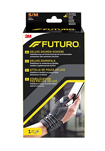 Pouce raide ou blessé ? Stabilisez l'articulation avec l'attelle FUTURO S/M noire
