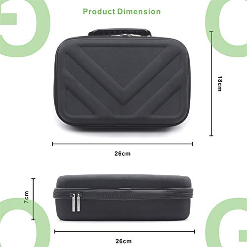 Carrying Case Compatible with Hypervolt Go 2 Travel Storage Organizer Hard Shell Bag fits for Hyperice Hypervolt GO Massage Gun Device by BUBM - Image 6