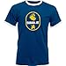 Produktbild Banana Joe Original Herren Soccer Kontrast T-Shirt #2 mit HighEnd Druck navyblau/weiss M