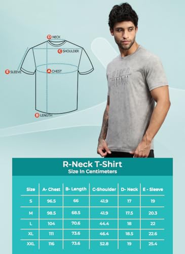 Image of Lux Nitro Men's Cloud Burst Printed Half Sleeve T-Shirt | Cotton Blend Round Neck Tee | Regular Fit Casual Wear