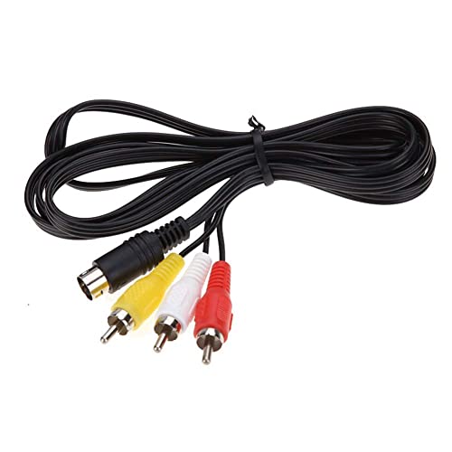 1.8m Audio Video AV Wire Cable 9Pin to RCA Connection Cord Compatible for Genesis 2 3