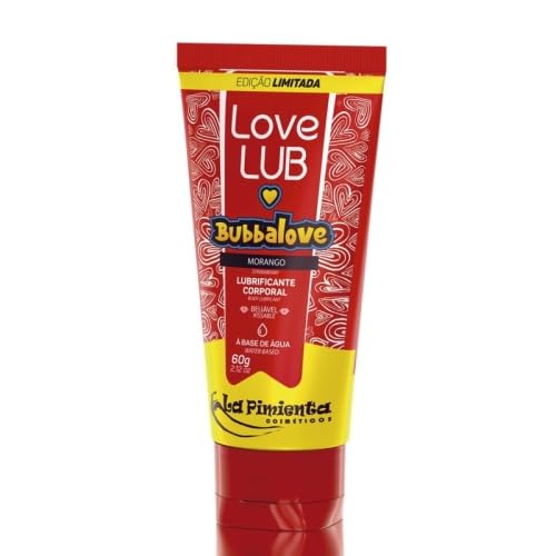 LUBRIFICANTE BUBBALOVE MORANGO - EDIÇÃO LIMITADA LOVE LUB 60g - LA PIMIENTA