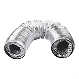 HpLive Tubo de extracción de humos de lámina de aluminio, diámetro de canal de 8 cm (600 cm)