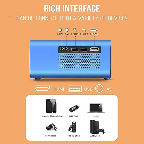 XElectron WiFi S2 Full HD 1080p Resolution Projector | 150" (381 cm) Display | 8400 Lumens | Screen Mirroring, YouTube | HDMI, AV, USB, Audio Out... - Image 5