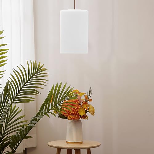 Image of Generic Glass Lamp Shade Replacement Ceiling Light Glass Shade for Pendant Wall Light Chandelier Lamp Cover 6.10 X 3.93 X 3.93 in Tool-Free Installation