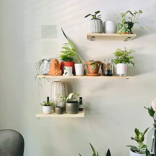 Shelf Brackets 12 Inch Wall L Brackets 4PCS Heavy Duty for Shelves Metal White Rustic Industrial Brackets for DIY Opening Shelves Project Hardware Included by WINKER - Image 8
