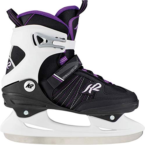 K2 Skate Women's Alexis Ice Skate, Black Lavendar, 4