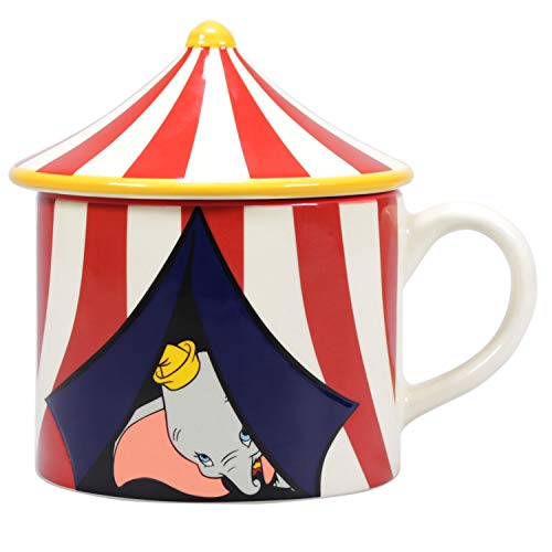 Half Moon Bay Taza de Dumbo Carpa Circo, Red, One Size