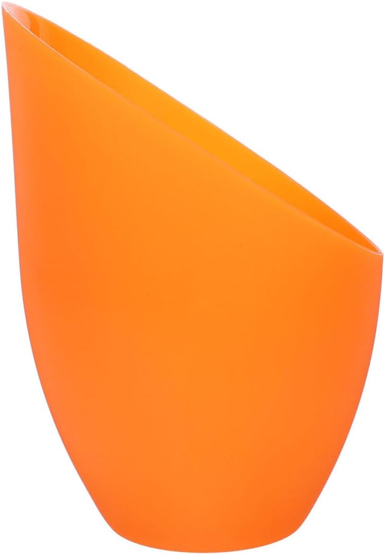 INOOMP Orange Plastic Horseshoe Lamp Shade E27 Medium Hole 30mm Inclined Opening Table Lamp Cover for Bedside and Desk
