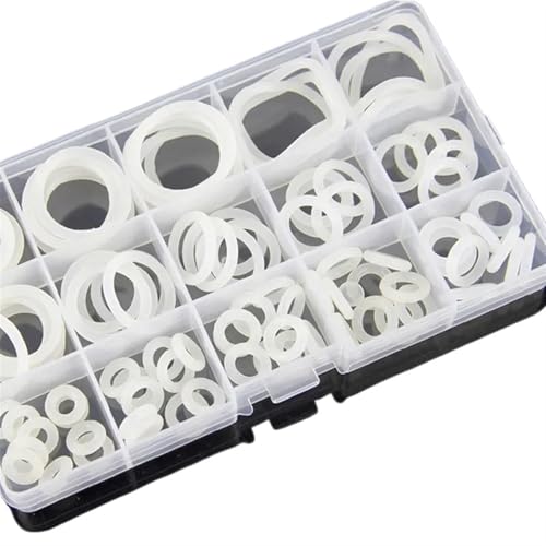 O-Ring Silicone NBR VMQ FKM Gasket Rubber Ring Set Box Ring Repair Kit Faucet Seal Valve Waterproofer Oil Resistant Gasket Kit(2mm-A)