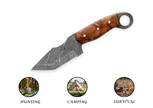 Damast Jagdmesser Hobby Hut HH-301 mit 24 cm Klinge