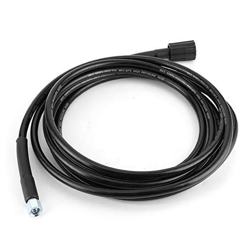Biltvätt slang, dioche gummi svart auto jet bricka slang 40 MPa/5800 PSI högtrycksvatten rengöringsrör kompatibel med Kärcher K2 K310 meter/33 fot
