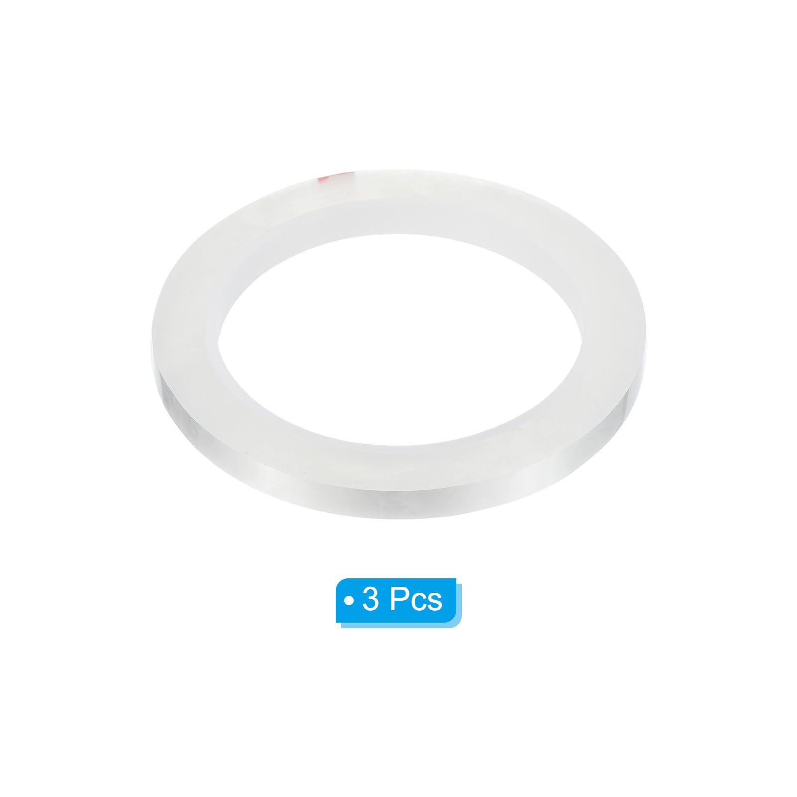 PATIKIL Whiteboard Tape 5mm X 66m, 3 Pack Thin Dry Erase Tape for Graphic Chart Marking DIY Art Transparent - Image 3