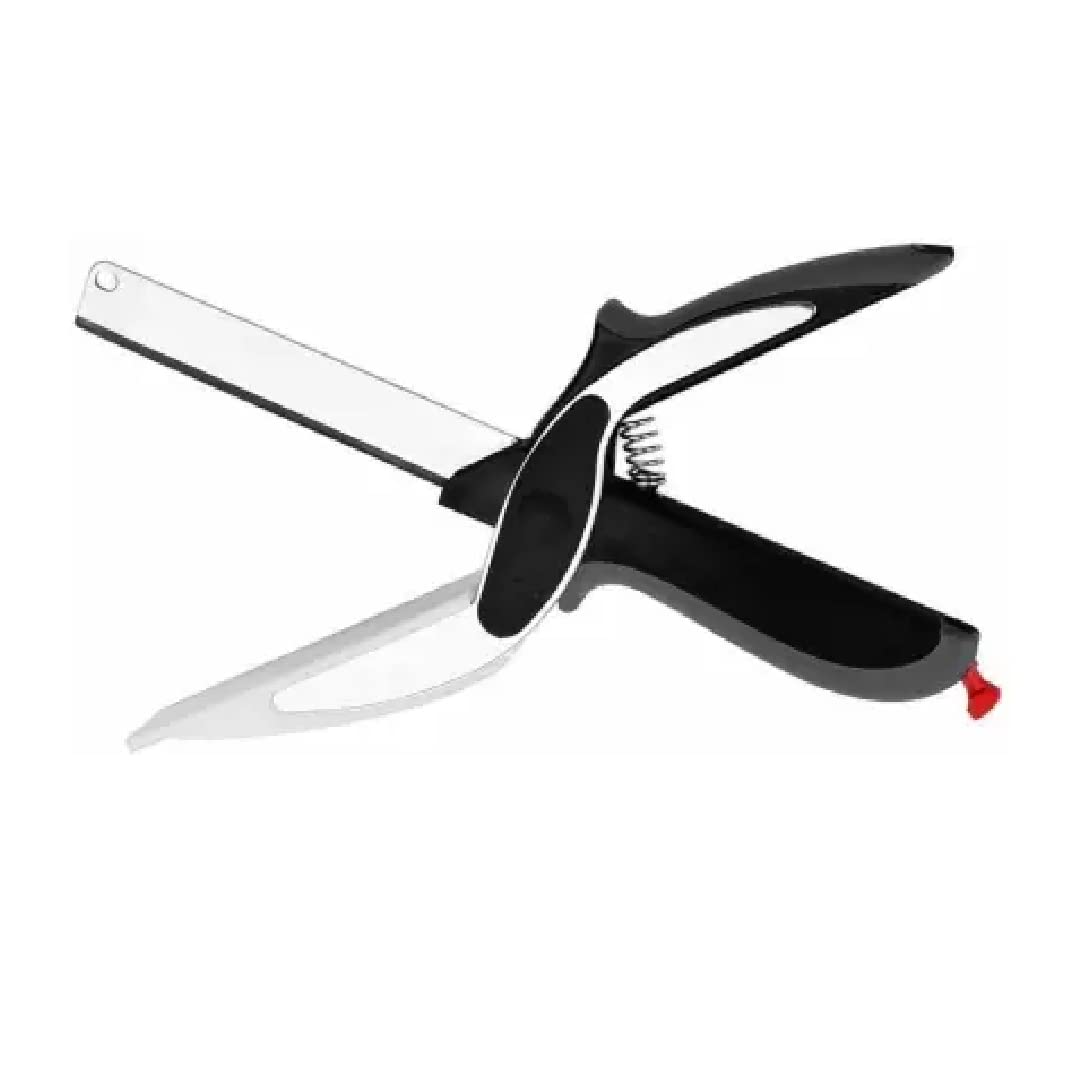 Saule 5 in 1 Smart Knife Stainless Steel Multi Functional Kitchen Vegetable Clever Cutter Scissor for Home/Kitchen with Lock System Clever Cutter Chopper Pack of 1 (B0BRQ8TTRN) Amazon Price History, Amazon Price Tracker